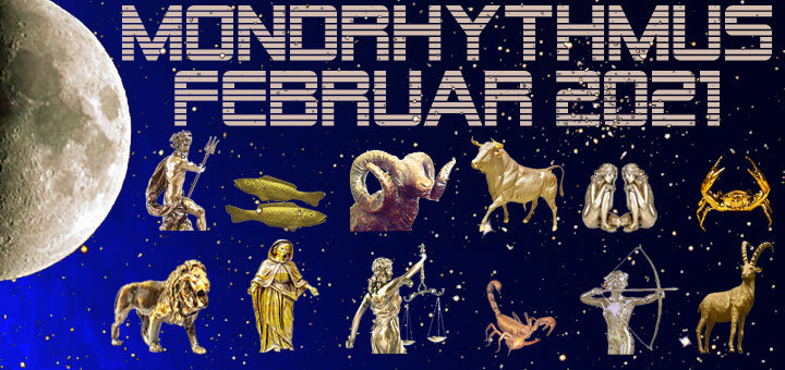 Mondkalender Februar 2021