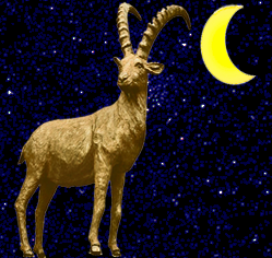Mondkalender: Sternzeichen Steinbock in der Mondphase abnehmender Mond